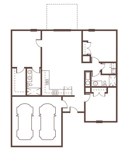 Woodland Crossing Three Bedroom Floor Plan